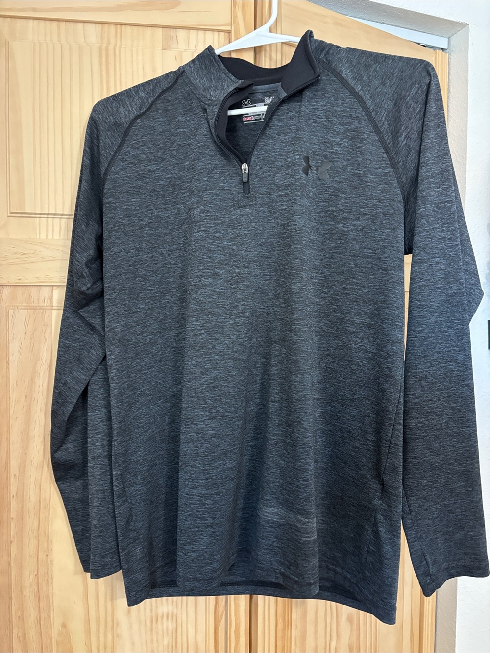 Under Armour Heathered Charcoal 1/4 Zip Performance Pullover